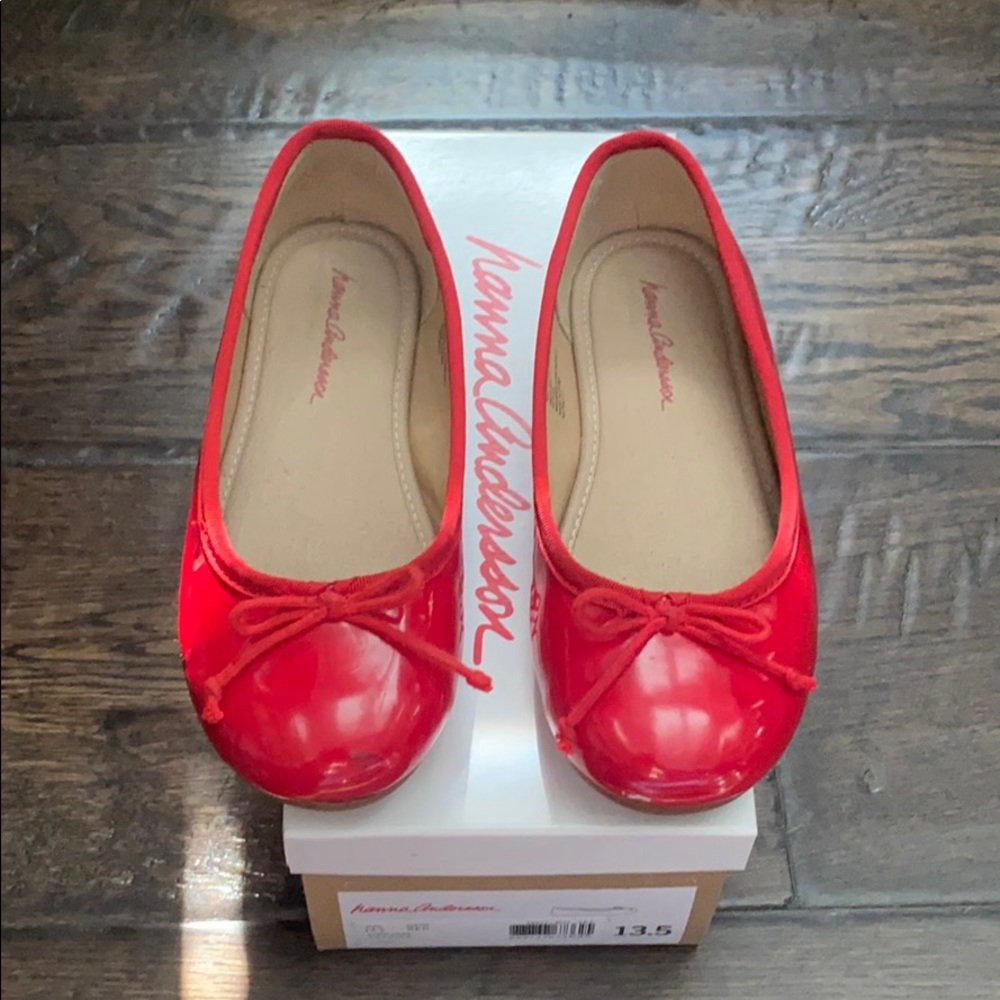 Hanna Andersson Patrika Ballet Flat red girl 13.5